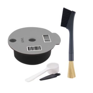 ICafilas YB01 Reusable Coffee Filter, Color: Gray+Double Head Brush(60ml)